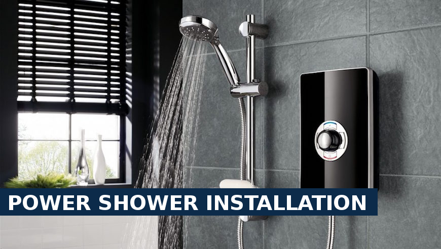 Power shower installation Neasden